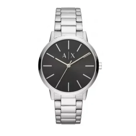 Armani Exchange Cayde AX2700 Men's Analog Watch – Black Dial with Silver Stainless Steel Bracelet