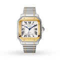 Santos de Cartier | 35mm, Two-Tone Steel & 18K Yellow Gold, Silver Dial