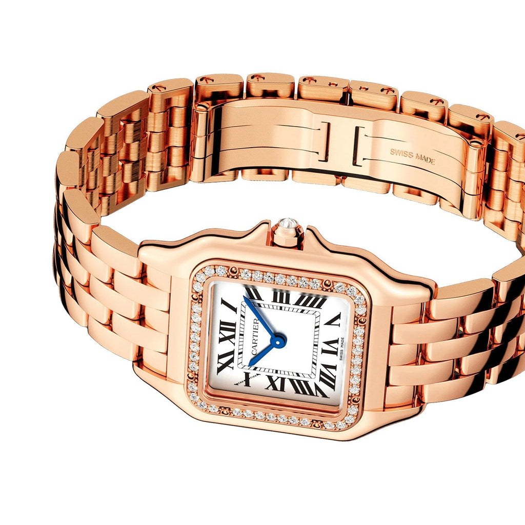 Panthère de Cartier Medium Model | 27mm, 18K Rose Gold, Silver Dial, Ref. WJPN0009