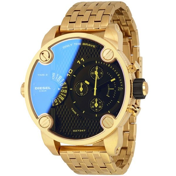 Diesel DZ7347 Mr. Daddy Chronograph Men's Watch – Blue Dial & Gold Stainless Steel Strap