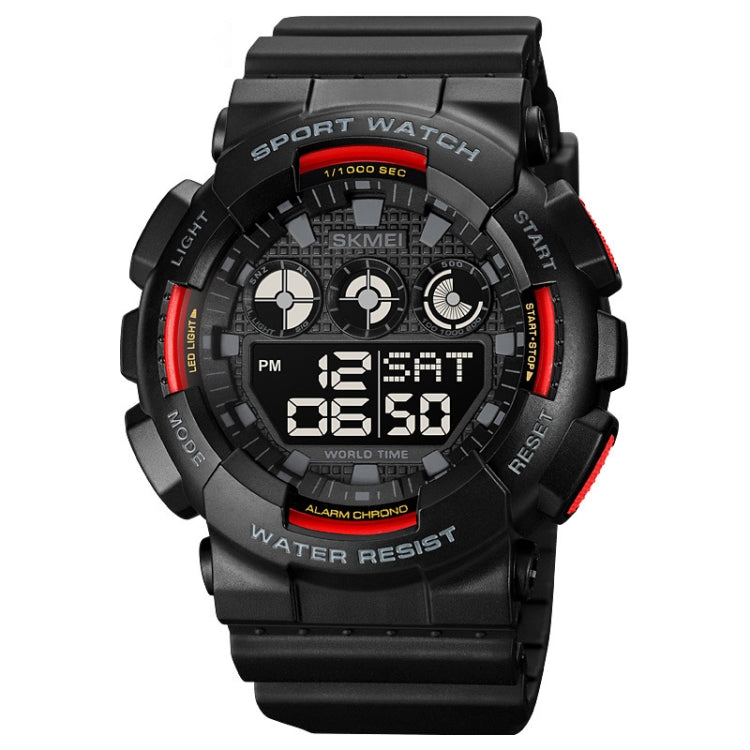 skmei-1857-stainless-steel-buckle-pu-strap-waterproof-electronic-watchred