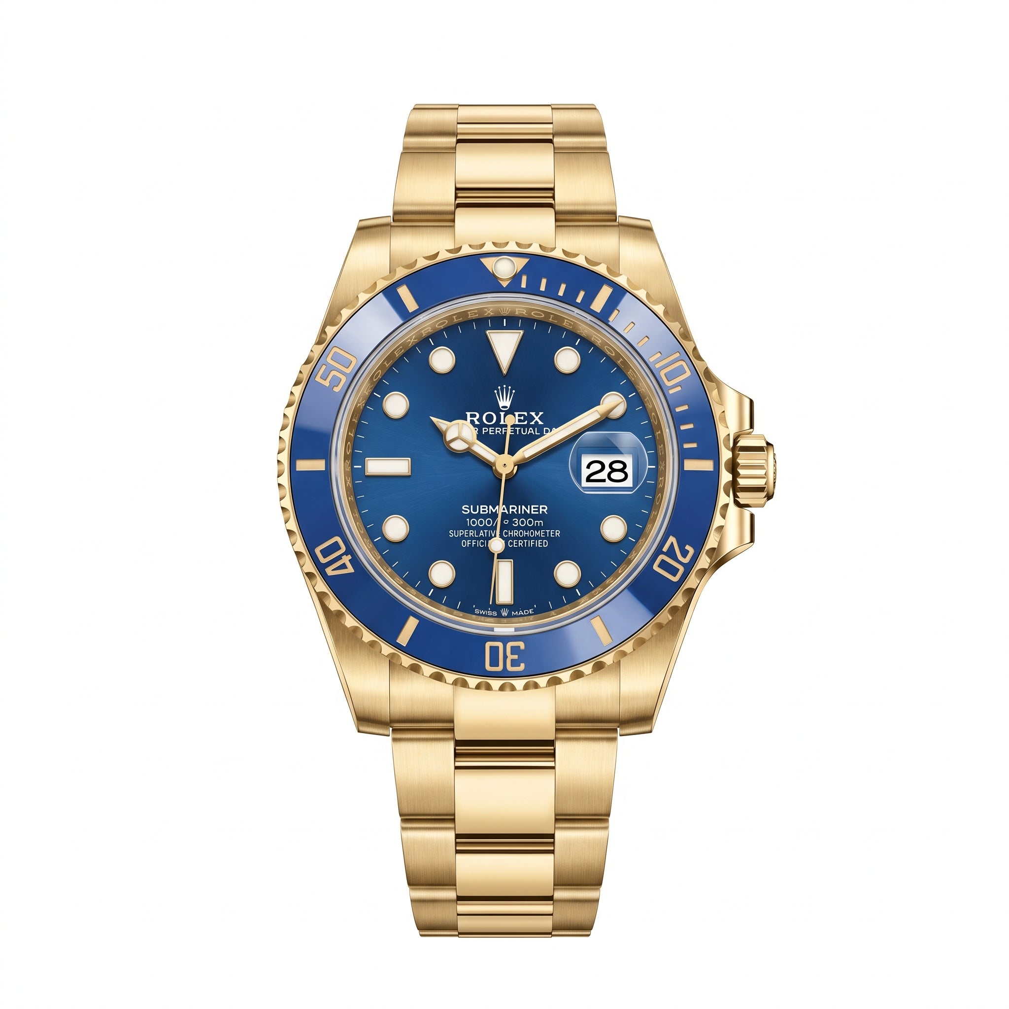 Rolex Submariner Date 126618LB Full Yellow Gold "Blue Dial"