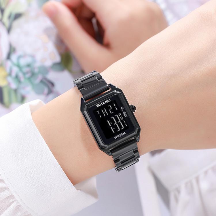 skmei-2493-small-women-electronic-watch-square-steel-strap-watch-style-black-case-black