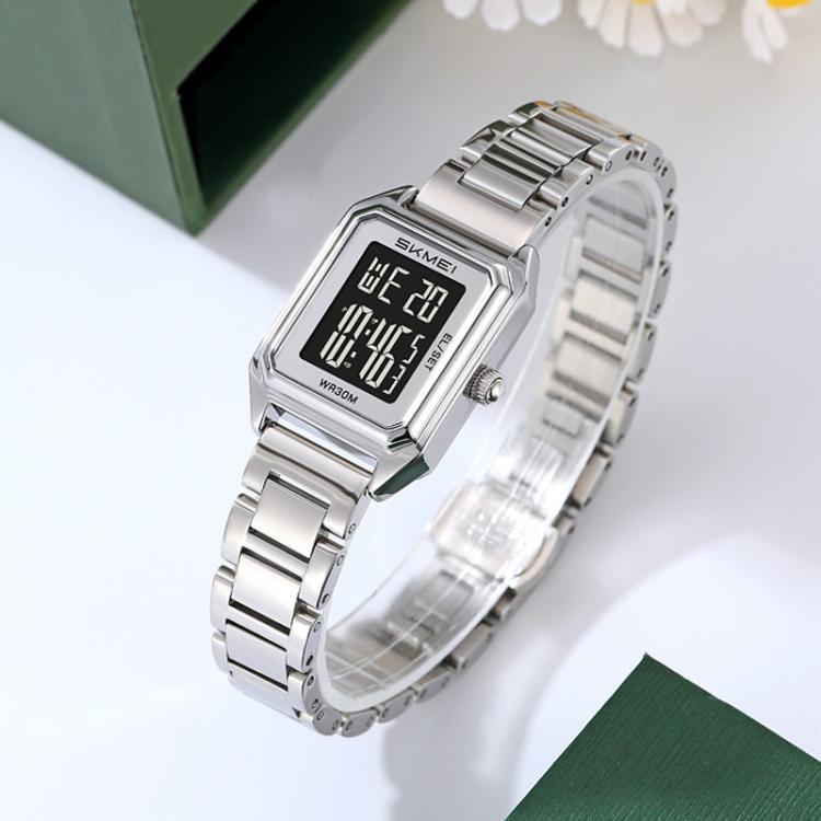 skmei-2493-small-women-electronic-watch-square-steel-strap-watch-style-gold-case-white
