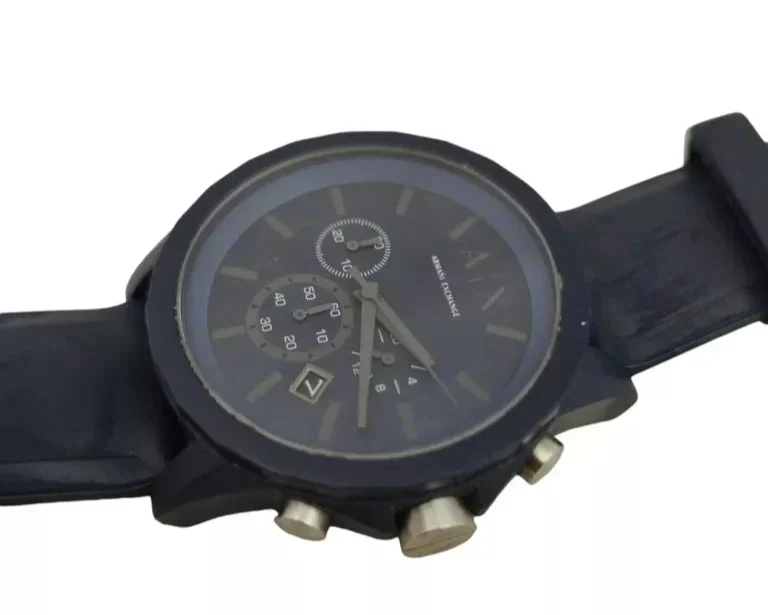 Armani Exchange Outerbanks AX7128 Men's Chronograph Watch – Blue Dial with Blue Silicone Strap